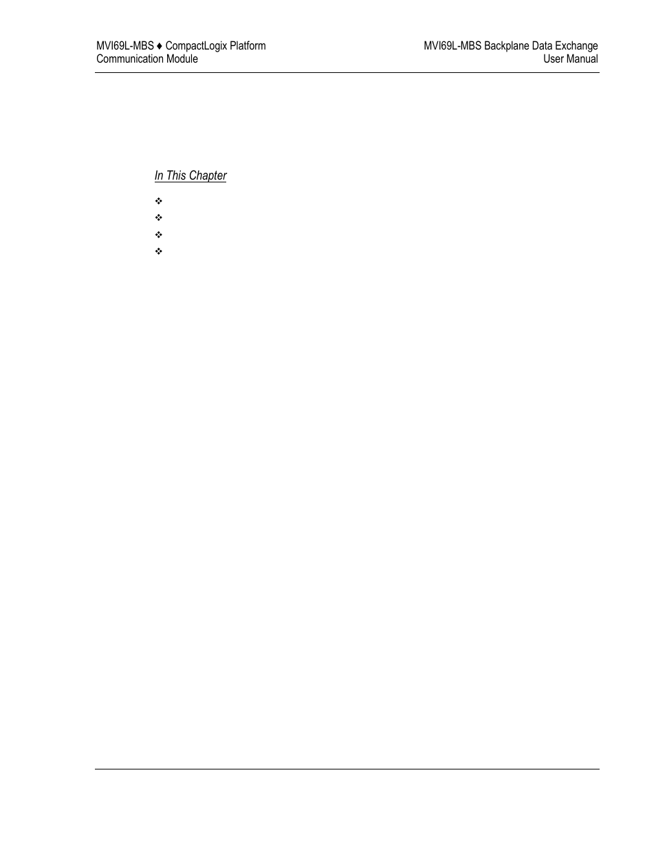 Mvi69l-mbs backplane data exchange, 4mvi69l-mbs backplane data exchange | ProSoft Technology MVI69L-MBS User Manual | Page 67 / 154