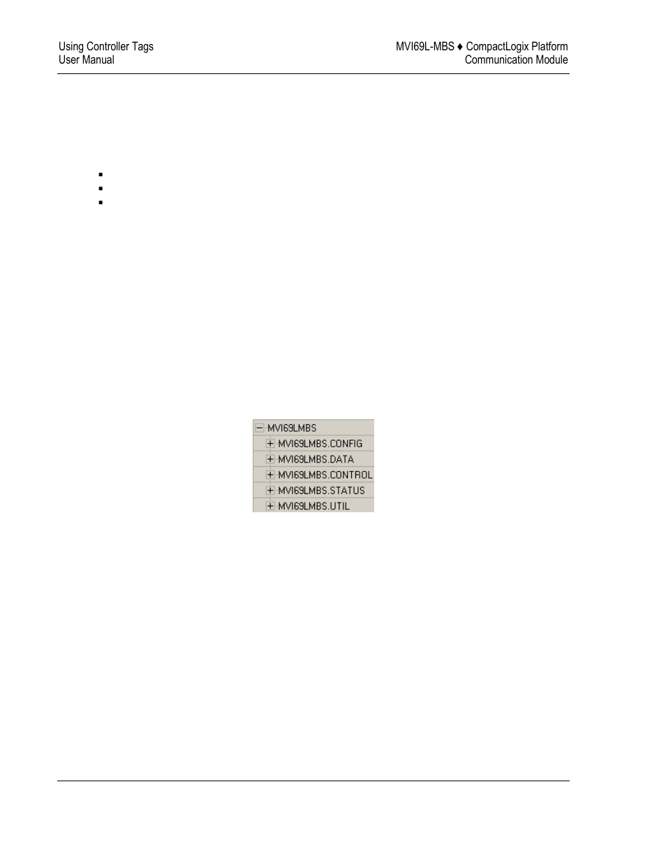Controller tags, Mvi69l-mbs controller tags | ProSoft Technology MVI69L-MBS User Manual | Page 78 / 154