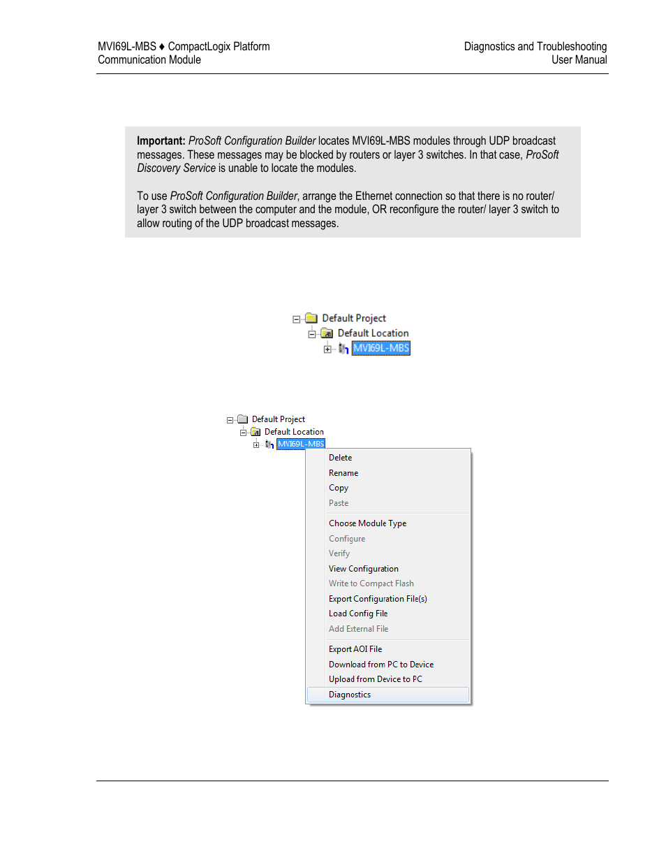 Setting up a temporary ip address | ProSoft Technology MVI69L-MBS User Manual | Page 93 / 154