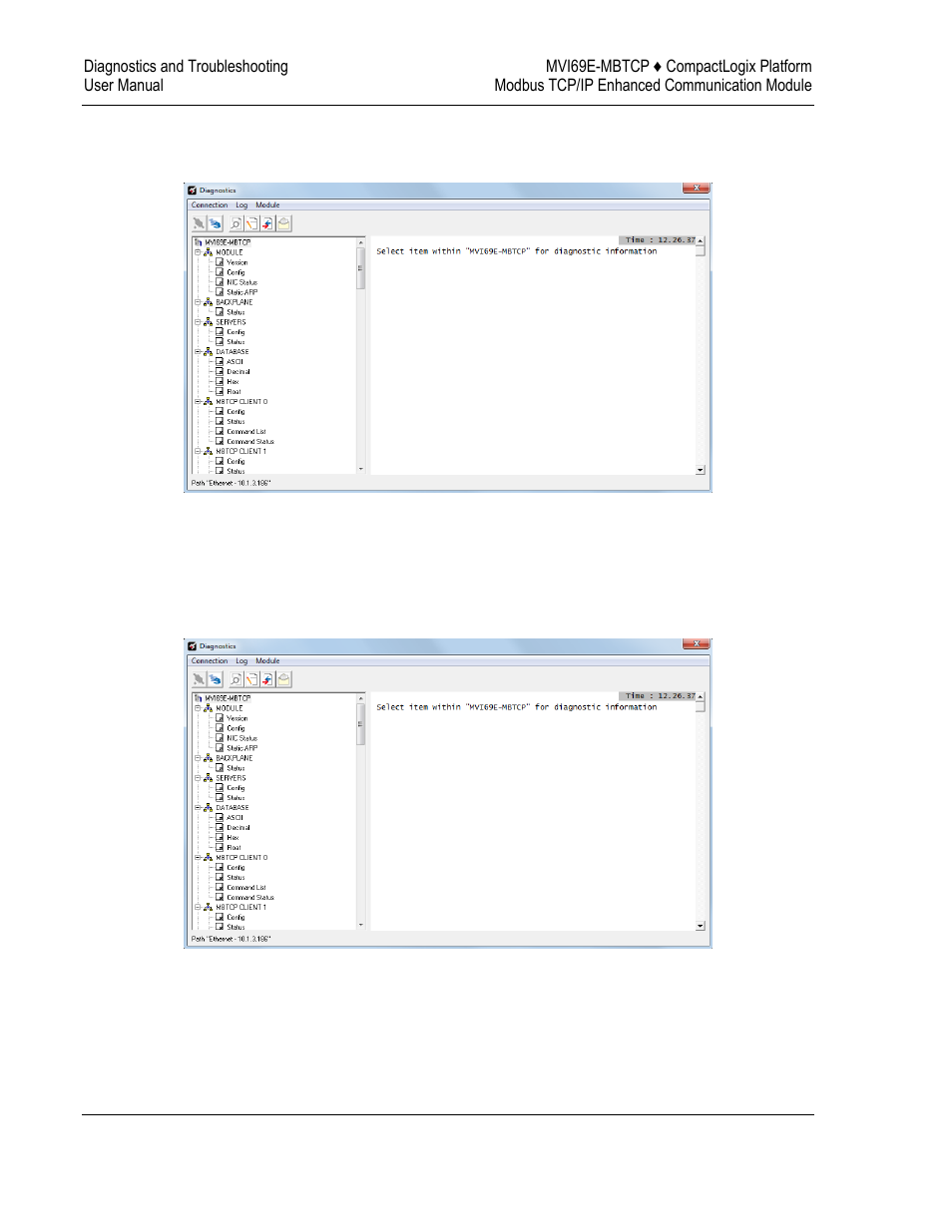 ProSoft Technology MVI69E-MBTCP User Manual | Page 100 / 150