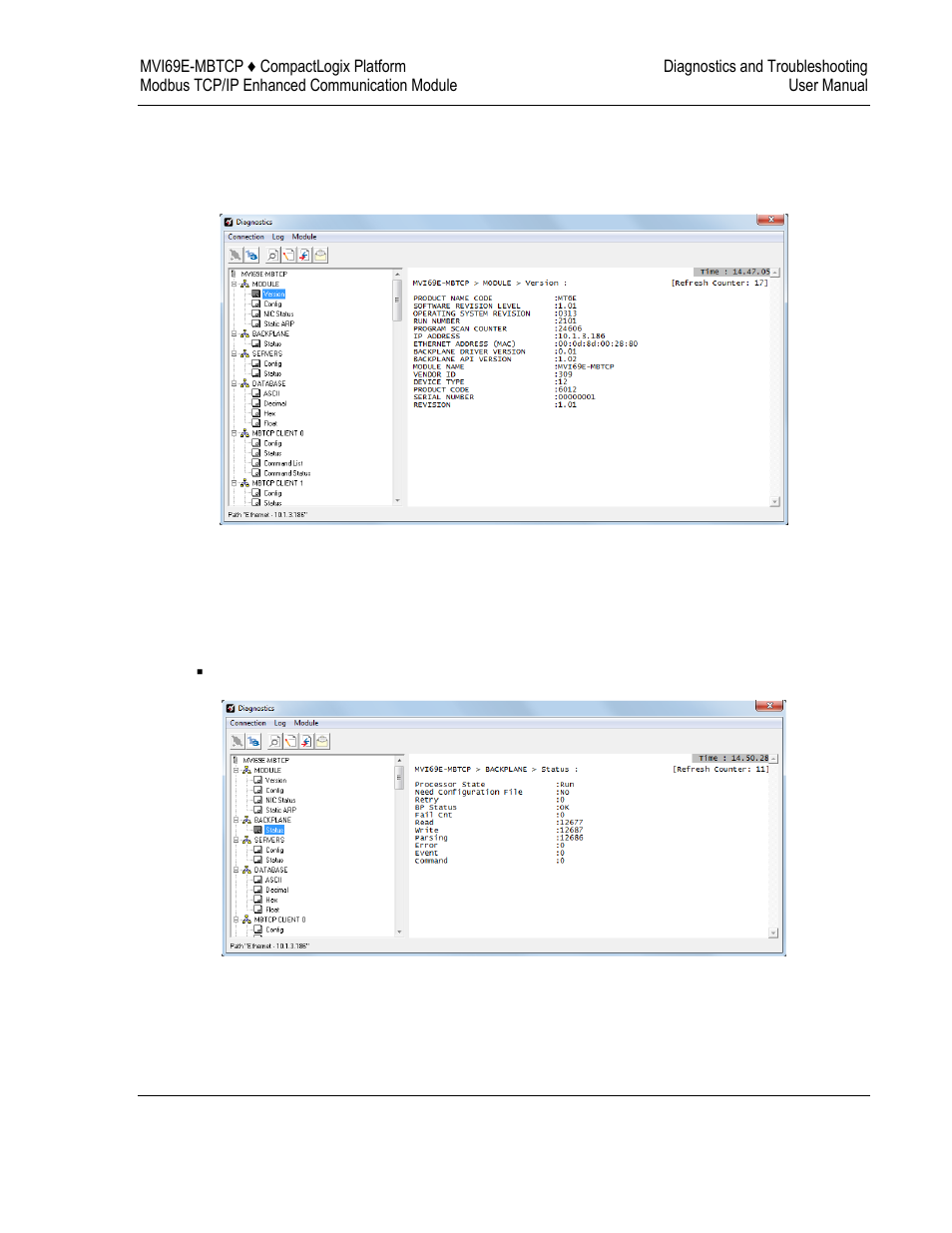 ProSoft Technology MVI69E-MBTCP User Manual | Page 101 / 150
