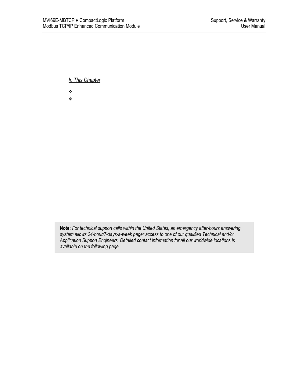 8support, service & warranty | ProSoft Technology MVI69E-MBTCP User Manual | Page 147 / 150