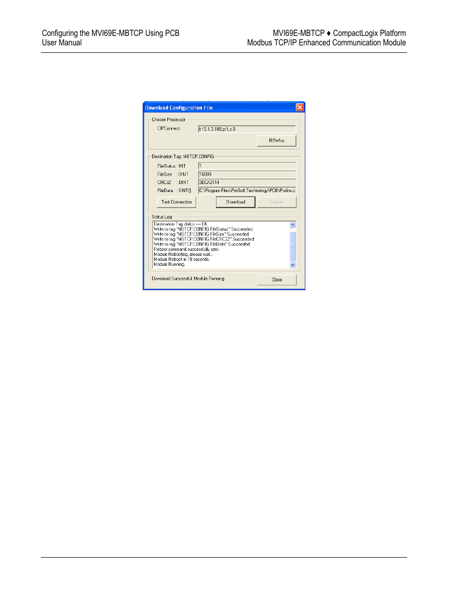 ProSoft Technology MVI69E-MBTCP User Manual | Page 58 / 150