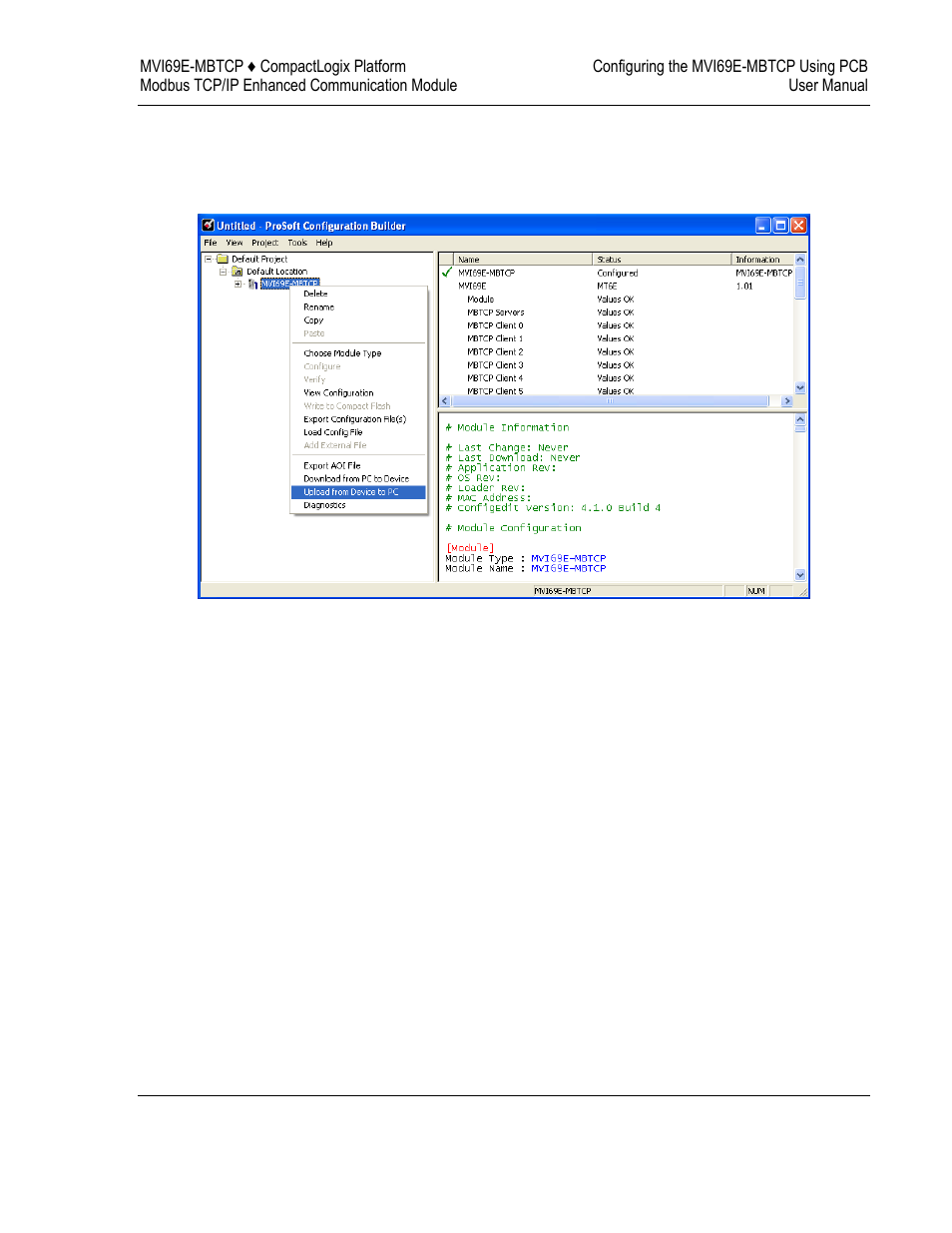 ProSoft Technology MVI69E-MBTCP User Manual | Page 59 / 150