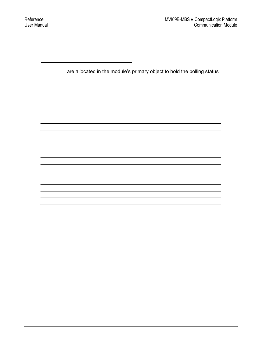 Slave polling status blocks | ProSoft Technology MVI69E-MBS User Manual | Page 134 / 162