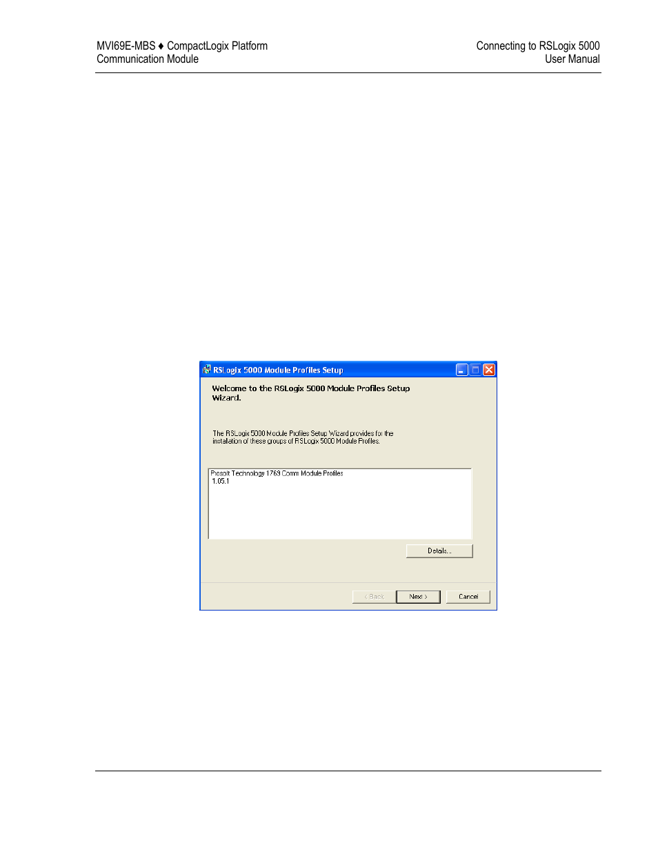 Creating the module in an rslogix 5000 project, Installing an add-on profile | ProSoft Technology MVI69E-MBS User Manual | Page 27 / 162