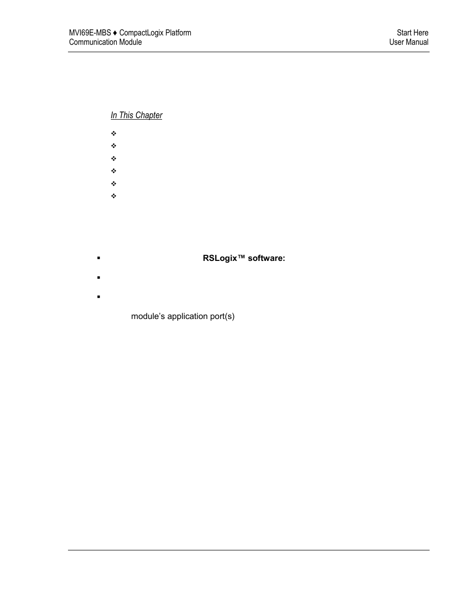 Start here, 1start here | ProSoft Technology MVI69E-MBS User Manual | Page 9 / 162