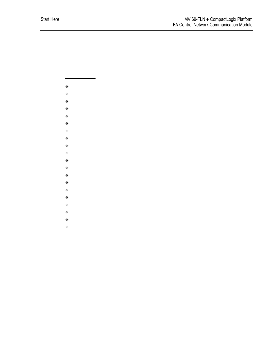 Start here, Ge 9), 1 start here | ProSoft Technology MVI69-FLN User Manual | Page 9 / 137