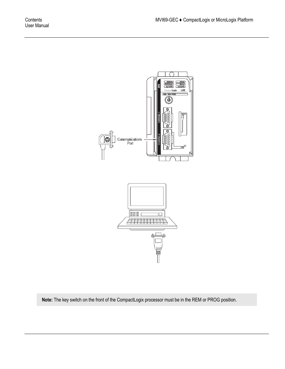 Connecting your pc to the processor, Downloading the sample program to the processor | ProSoft Technology MVI69-GEC User Manual | Page 14 / 86