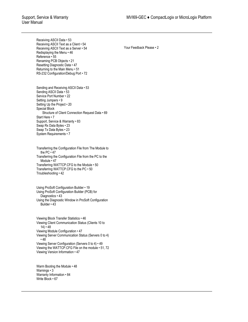 ProSoft Technology MVI69-GEC User Manual | Page 86 / 86