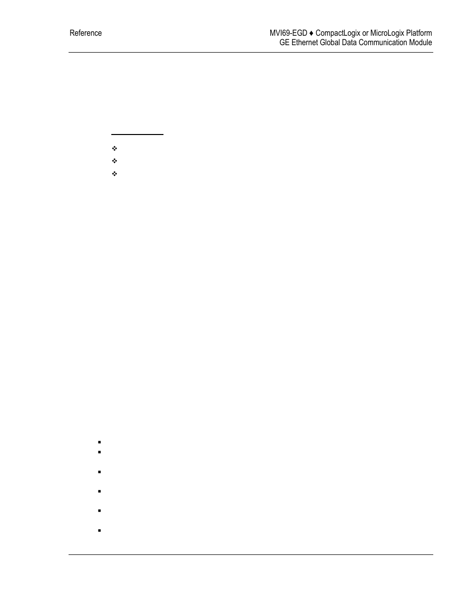 Reference, Product specifications, Ge 59) | 5 reference | ProSoft Technology MVI69-EGD User Manual | Page 59 / 96