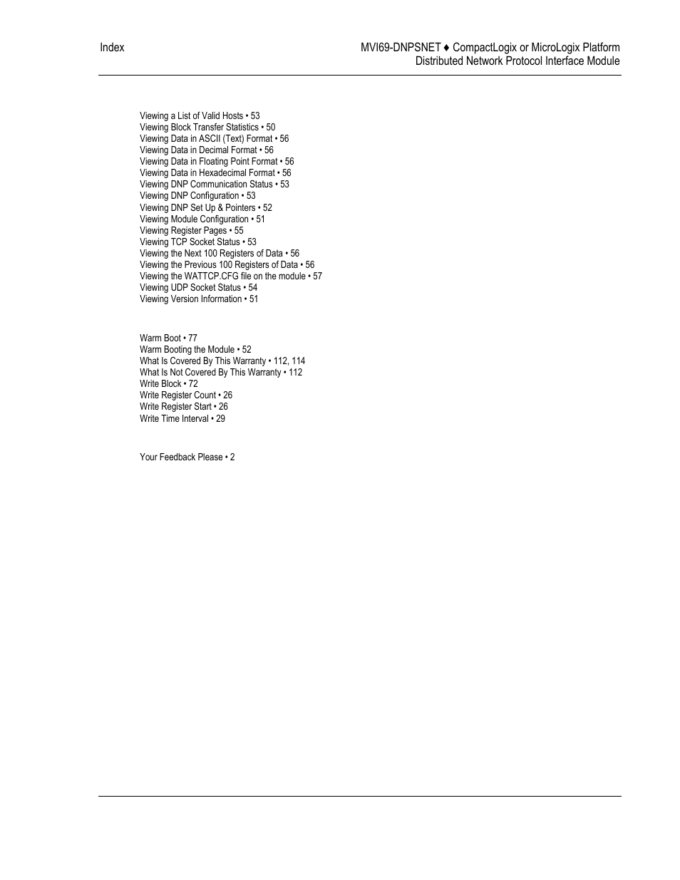 ProSoft Technology MVI69-DNPSNET User Manual | Page 119 / 119