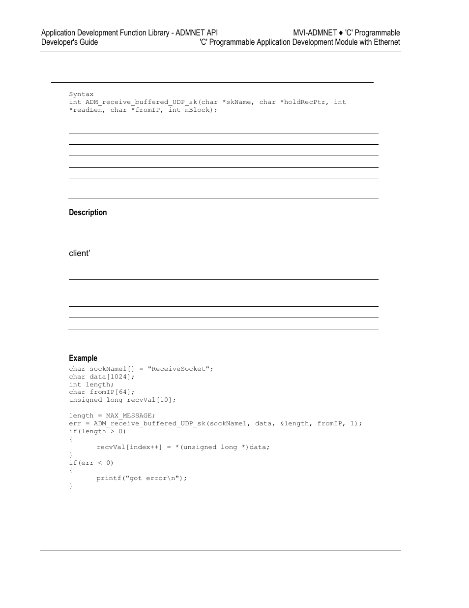 Admnet api miscellaneous functions | ProSoft Technology MVI69-ADMNET User Manual | Page 74 / 122