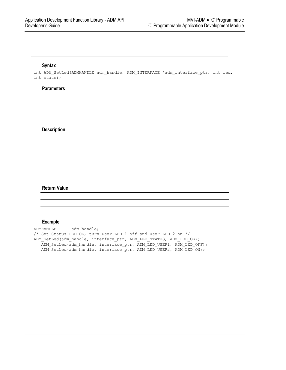 Adm led functions | ProSoft Technology MVI69-ADM User Manual | Page 176 / 342