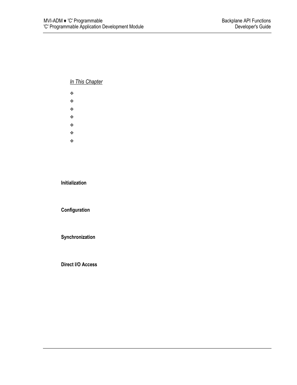 8backplane api functions | ProSoft Technology MVI69-ADM User Manual | Page 201 / 342