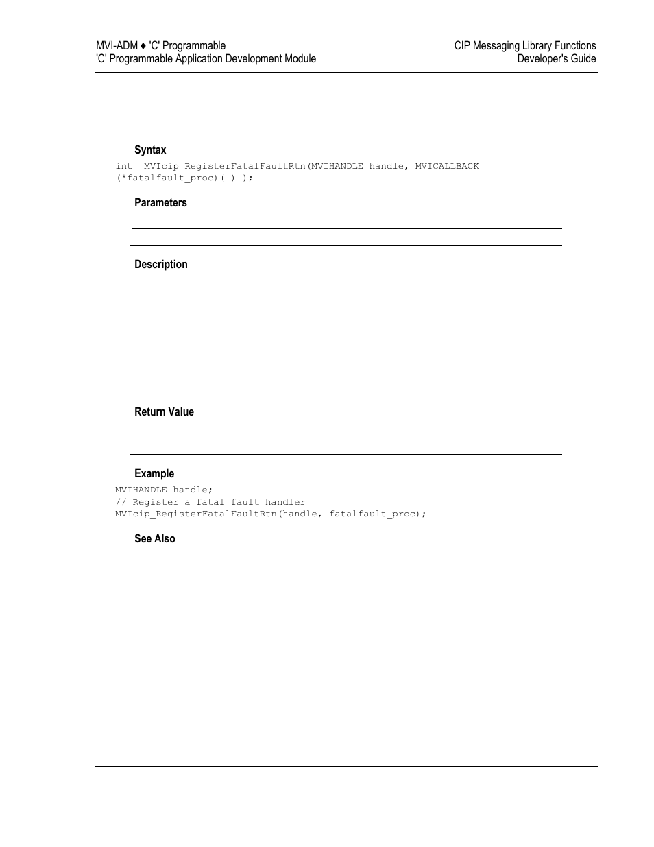Cip special callback registration | ProSoft Technology MVI69-ADM User Manual | Page 289 / 342