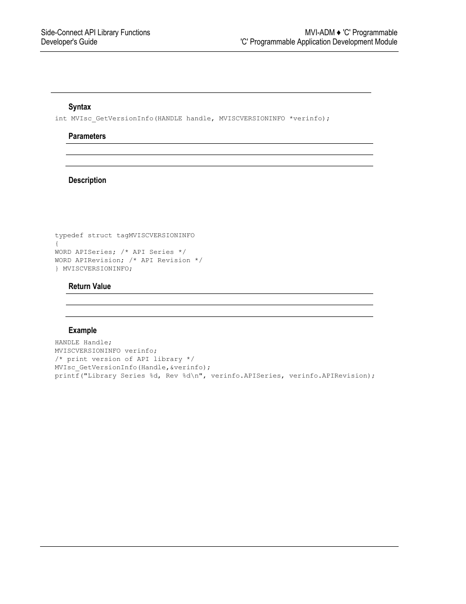 Side-connect api miscellaneous functions | ProSoft Technology MVI69-ADM User Manual | Page 326 / 342