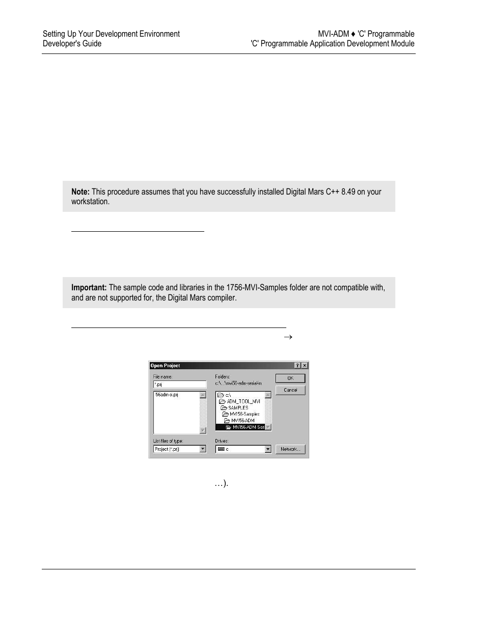 Setting up your compiler | ProSoft Technology MVI69-ADM User Manual | Page 70 / 342