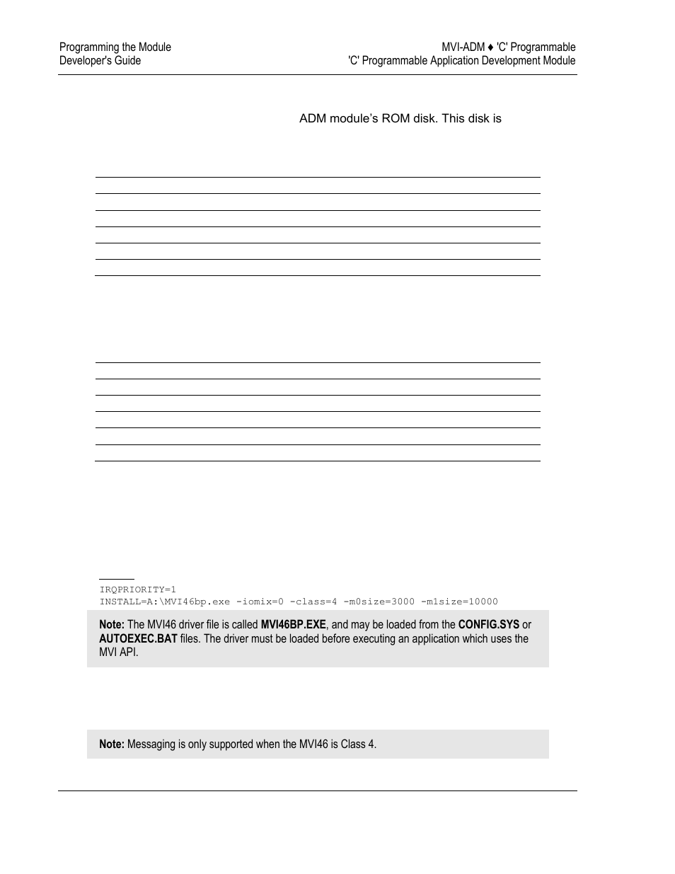 Rom disk configuration | ProSoft Technology MVI69-ADM User Manual | Page 92 / 342