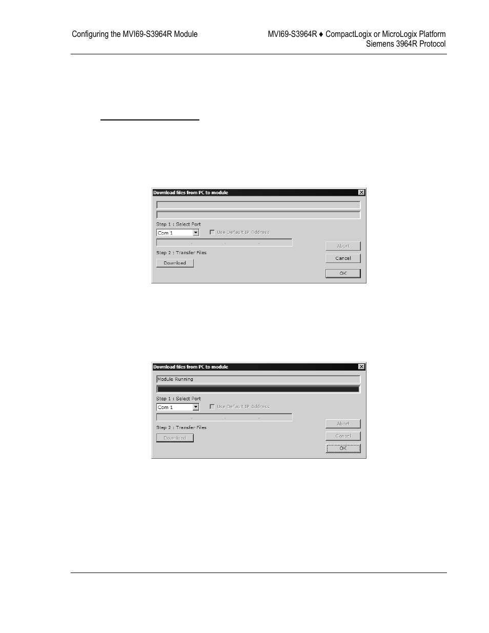 Download the project to the module, Download, Project to the module | ProSoft Technology MVI69-S3964R User Manual | Page 29 / 80