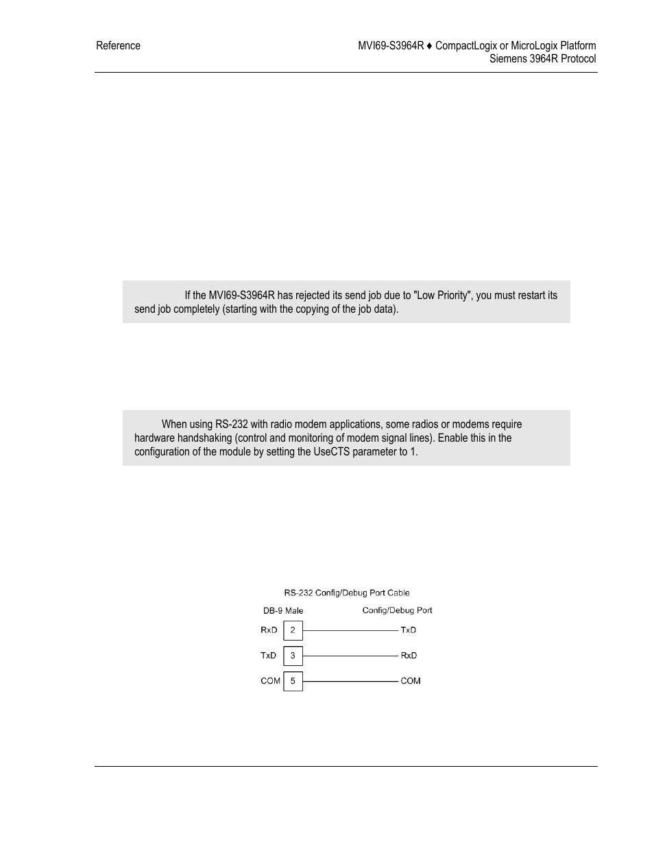 Cable connections, Cable, Connections | ProSoft Technology MVI69-S3964R User Manual | Page 65 / 80