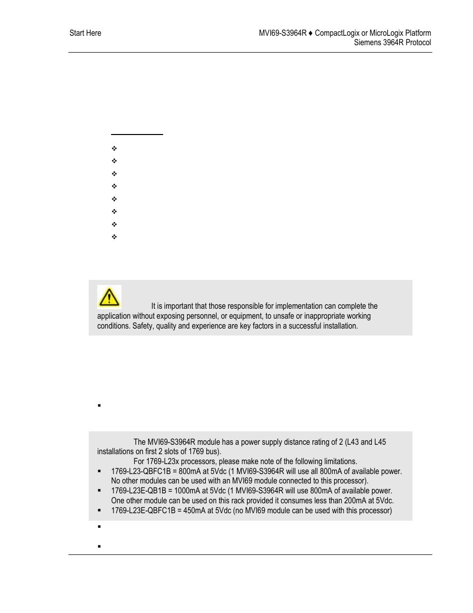 Start here, System requirements, Ge 9) | 1 start here | ProSoft Technology MVI69-S3964R User Manual | Page 9 / 80