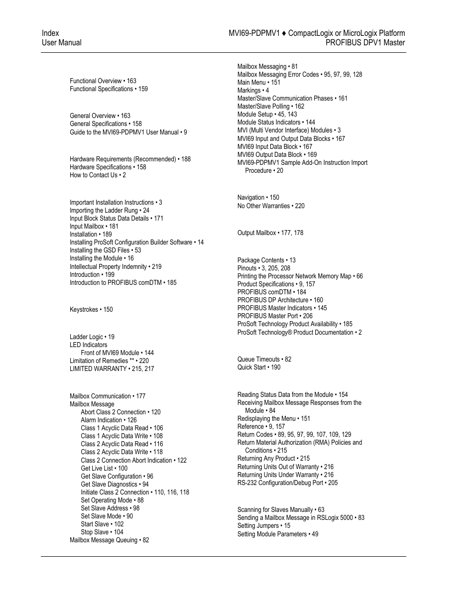 ProSoft Technology MVI69-PDPMV1 User Manual | Page 224 / 225