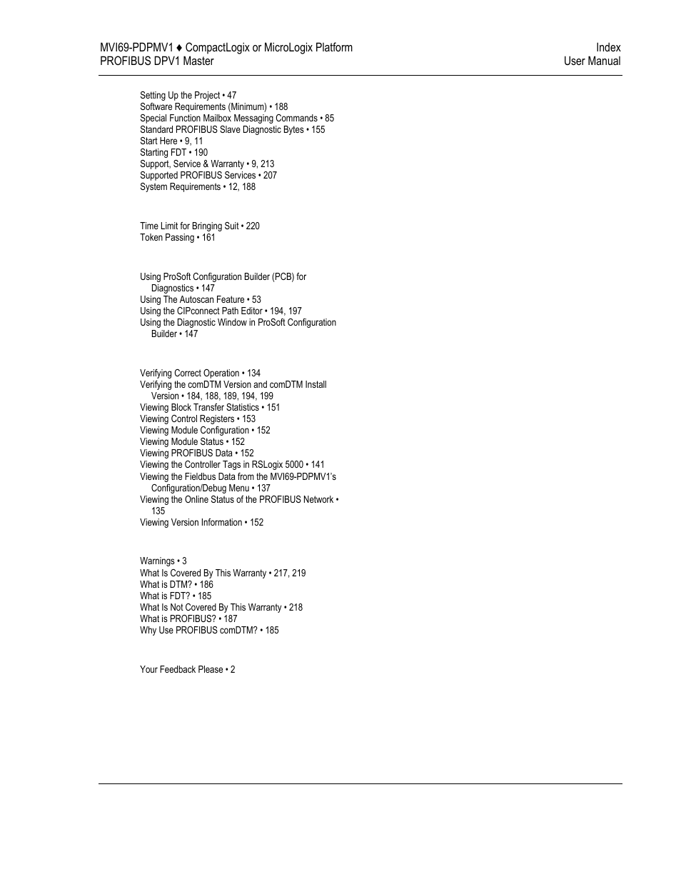 ProSoft Technology MVI69-PDPMV1 User Manual | Page 225 / 225