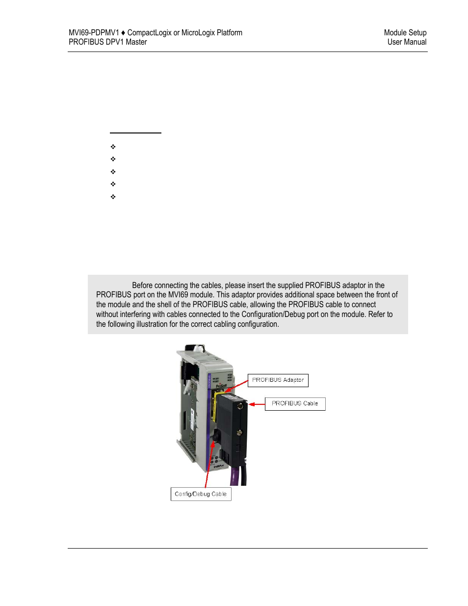 3 module setup | ProSoft Technology MVI69-PDPMV1 User Manual | Page 45 / 225