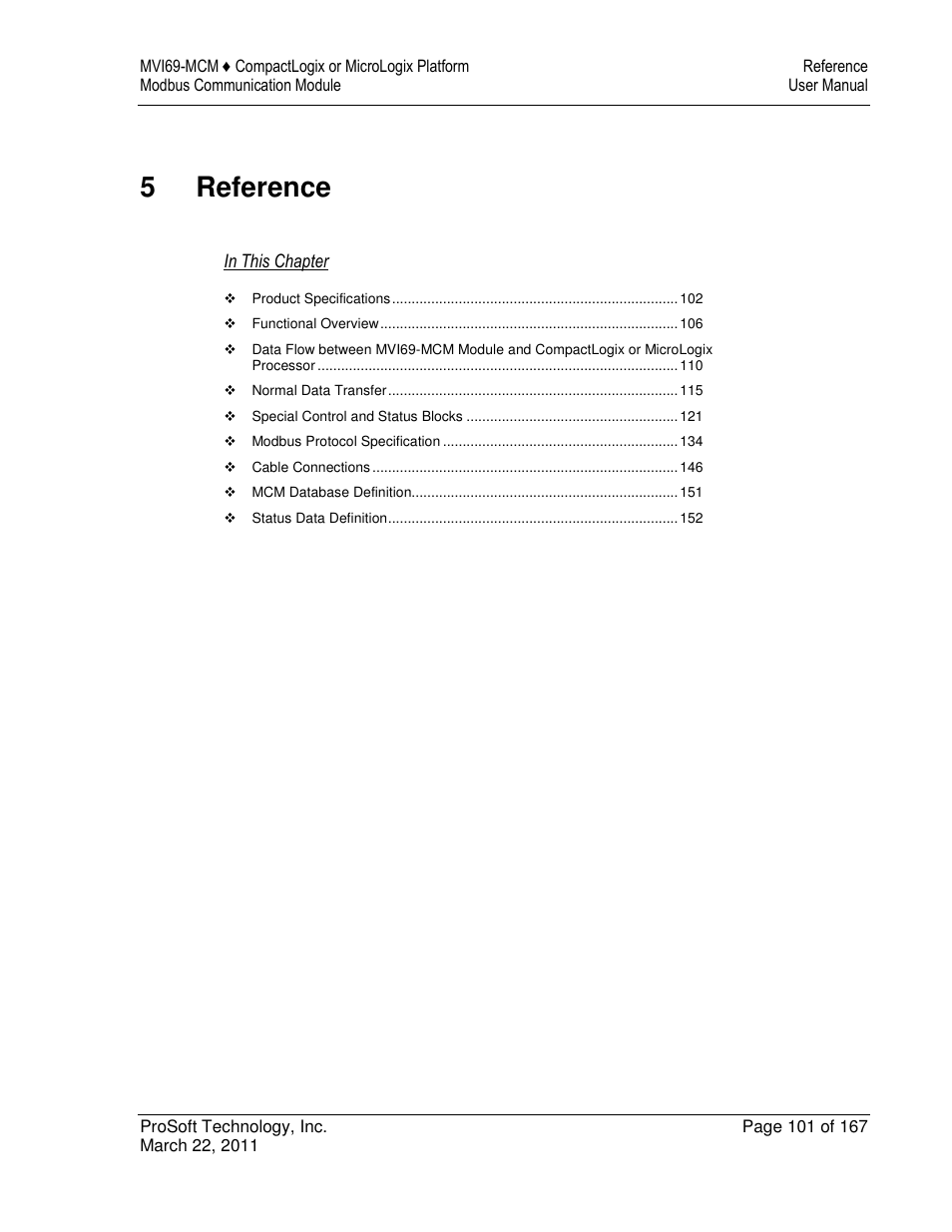 5reference | ProSoft Technology MVI69-MCM User Manual | Page 101 / 167