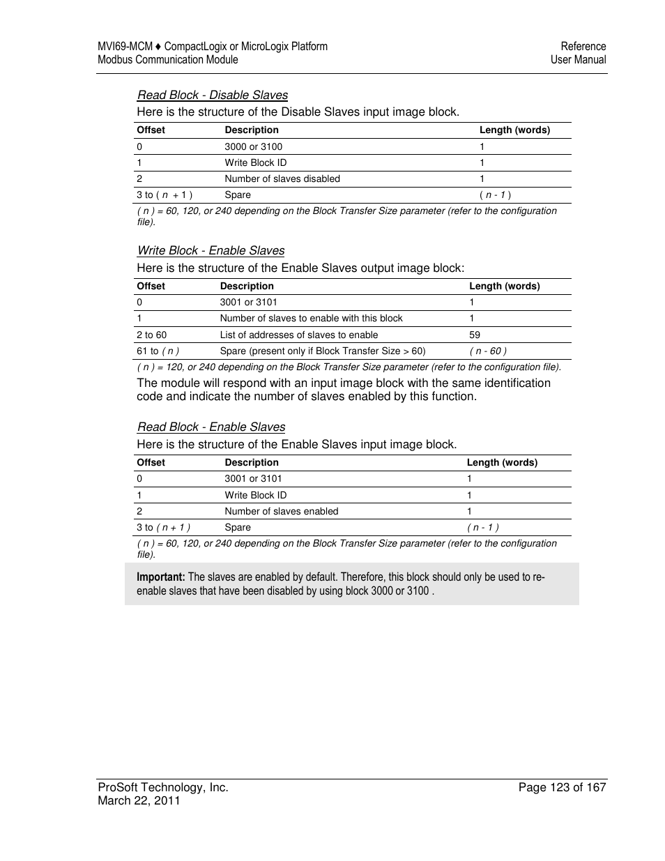 ProSoft Technology MVI69-MCM User Manual | Page 123 / 167