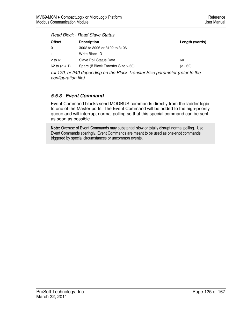 ProSoft Technology MVI69-MCM User Manual | Page 125 / 167