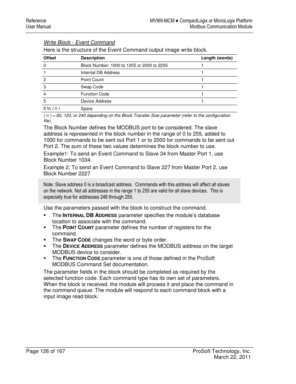 ProSoft Technology MVI69-MCM User Manual | Page 126 / 167
