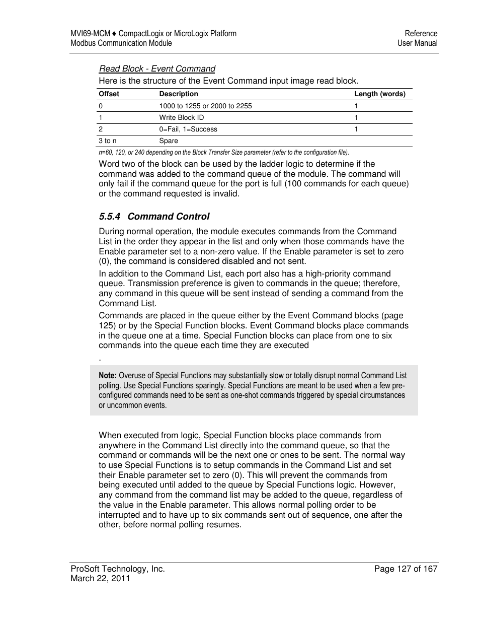 ProSoft Technology MVI69-MCM User Manual | Page 127 / 167