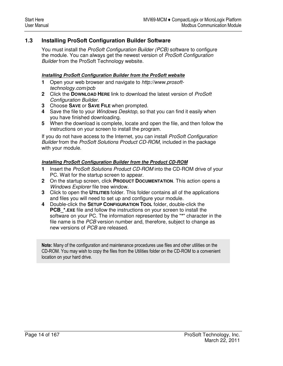 ProSoft Technology MVI69-MCM User Manual | Page 14 / 167