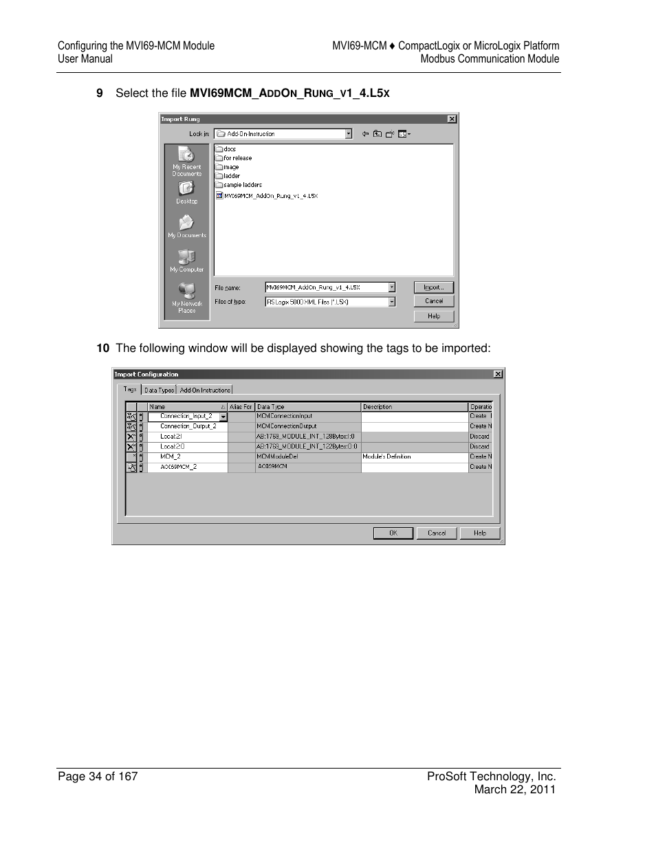 ProSoft Technology MVI69-MCM User Manual | Page 34 / 167