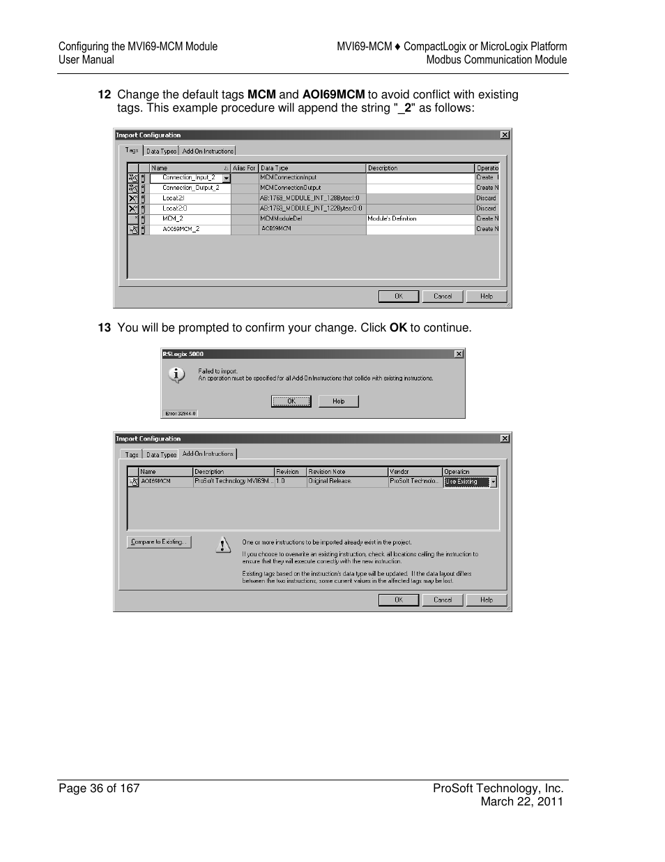 ProSoft Technology MVI69-MCM User Manual | Page 36 / 167