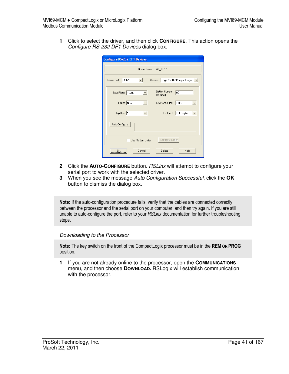 ProSoft Technology MVI69-MCM User Manual | Page 41 / 167