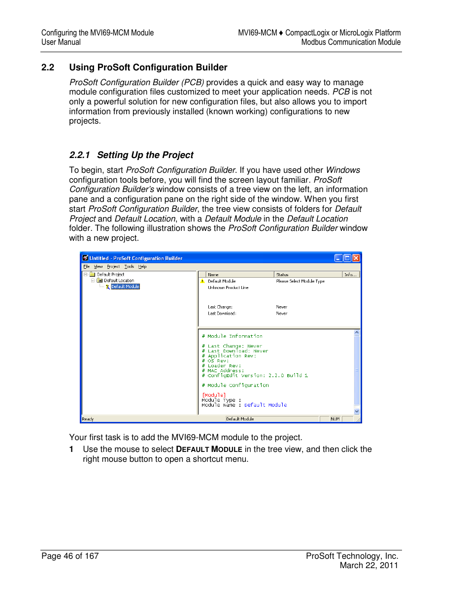 ProSoft Technology MVI69-MCM User Manual | Page 46 / 167