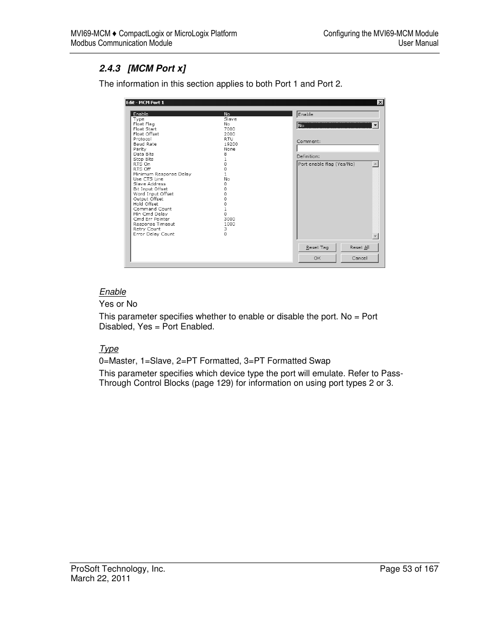 ProSoft Technology MVI69-MCM User Manual | Page 53 / 167