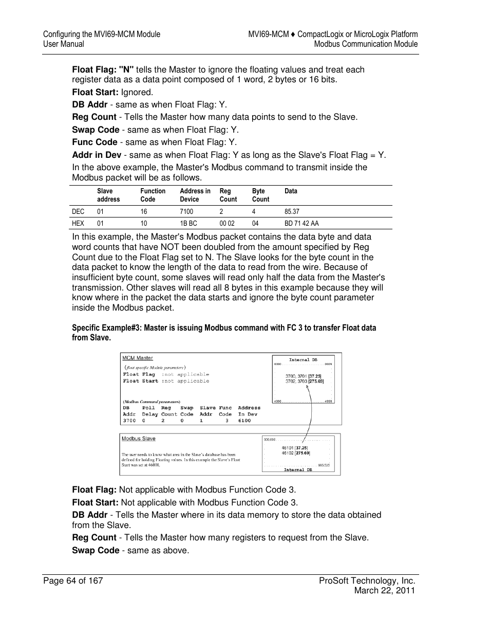 ProSoft Technology MVI69-MCM User Manual | Page 64 / 167