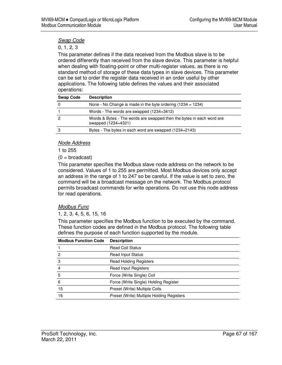 ProSoft Technology MVI69-MCM User Manual | Page 67 / 167