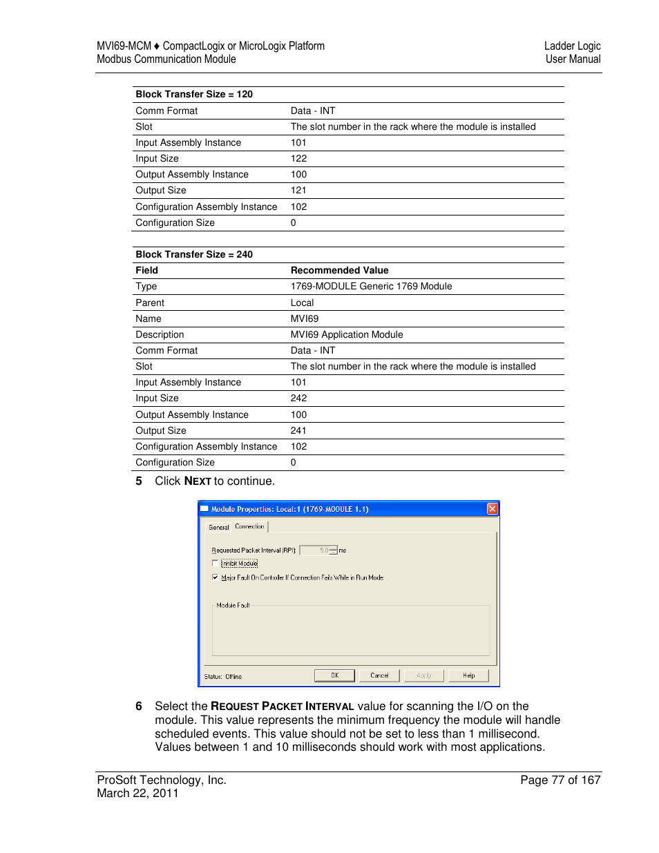 ProSoft Technology MVI69-MCM User Manual | Page 77 / 167