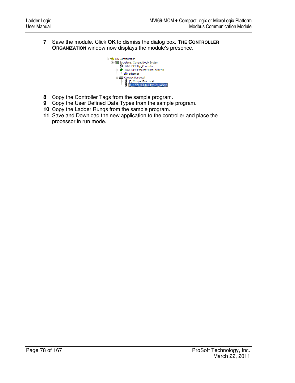 ProSoft Technology MVI69-MCM User Manual | Page 78 / 167