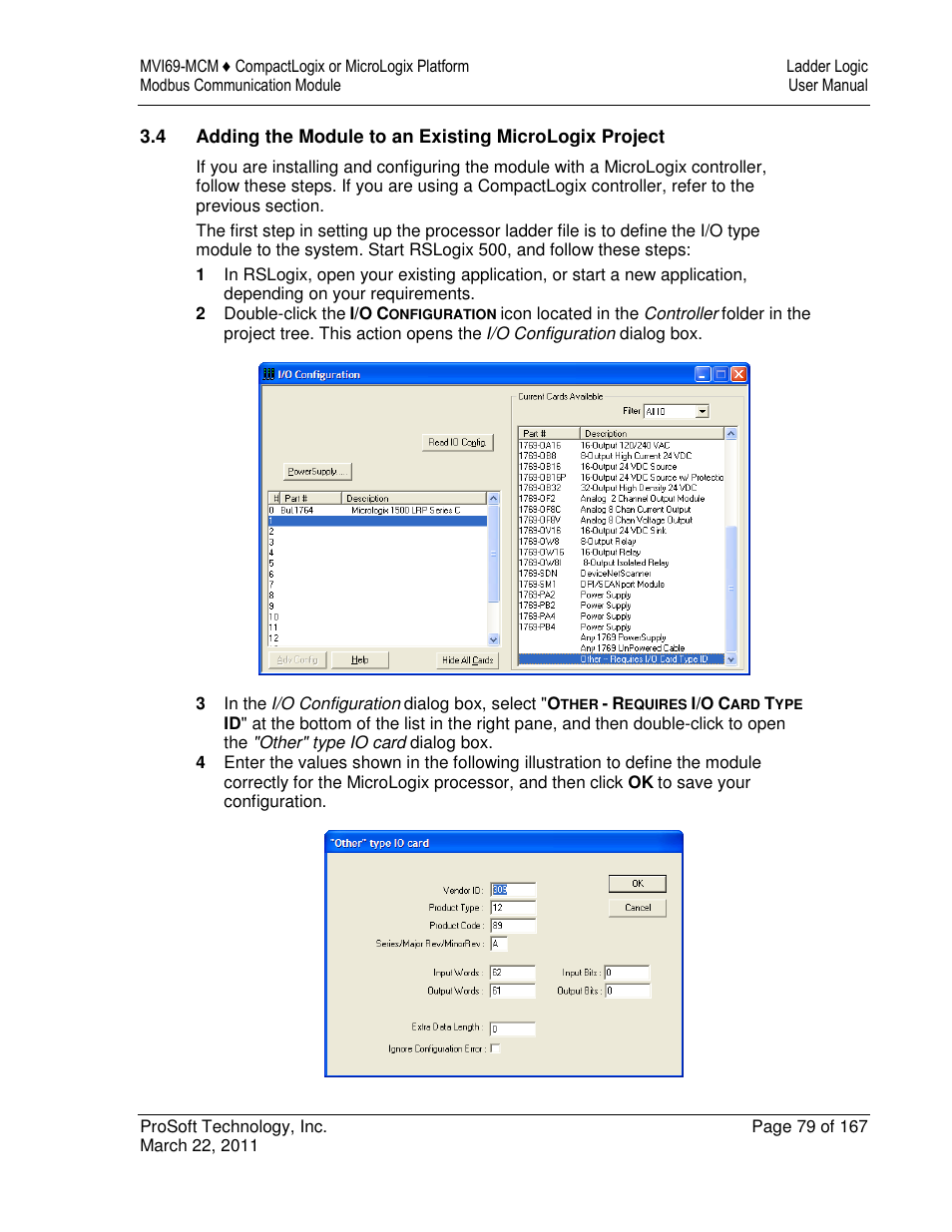 ProSoft Technology MVI69-MCM User Manual | Page 79 / 167