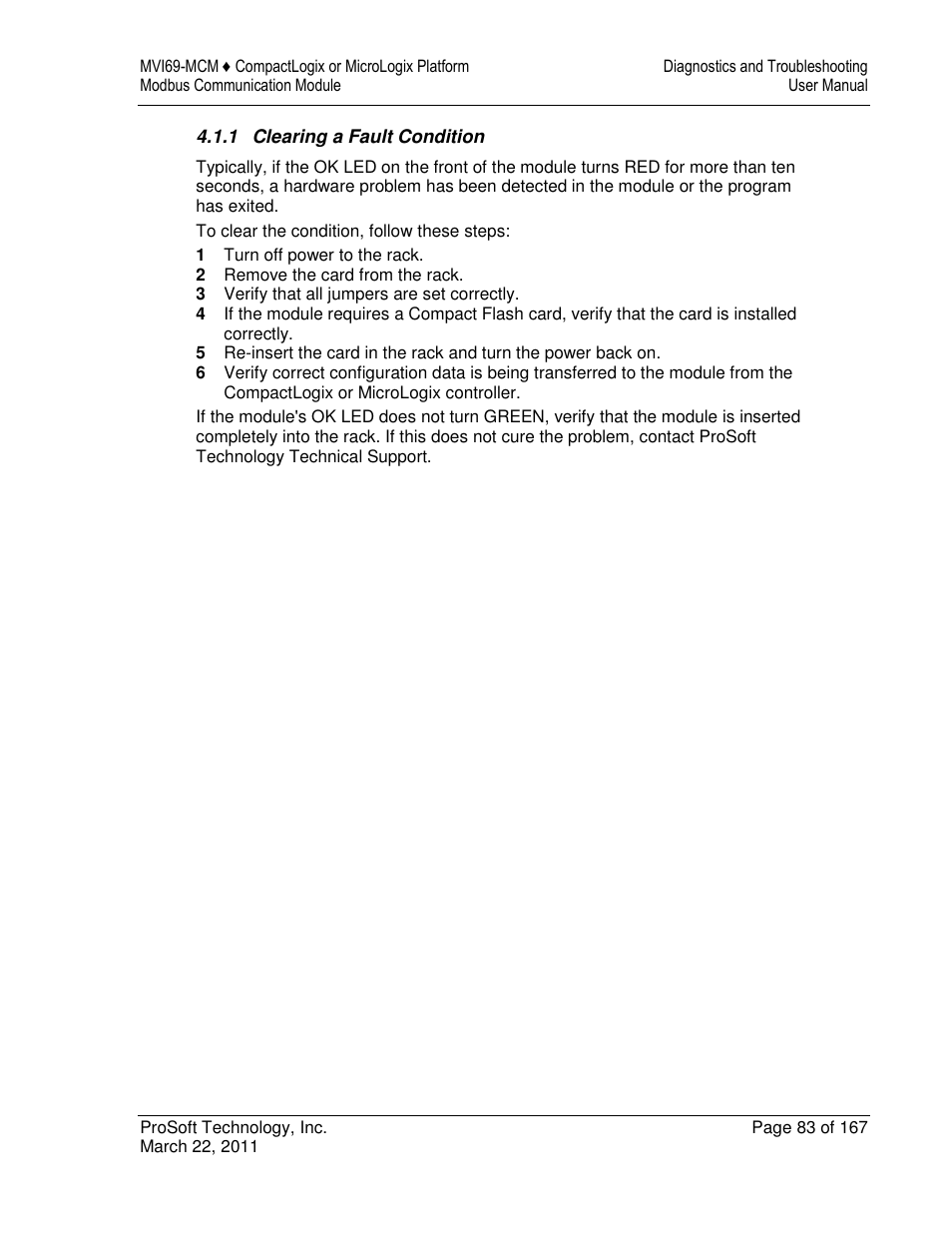 ProSoft Technology MVI69-MCM User Manual | Page 83 / 167