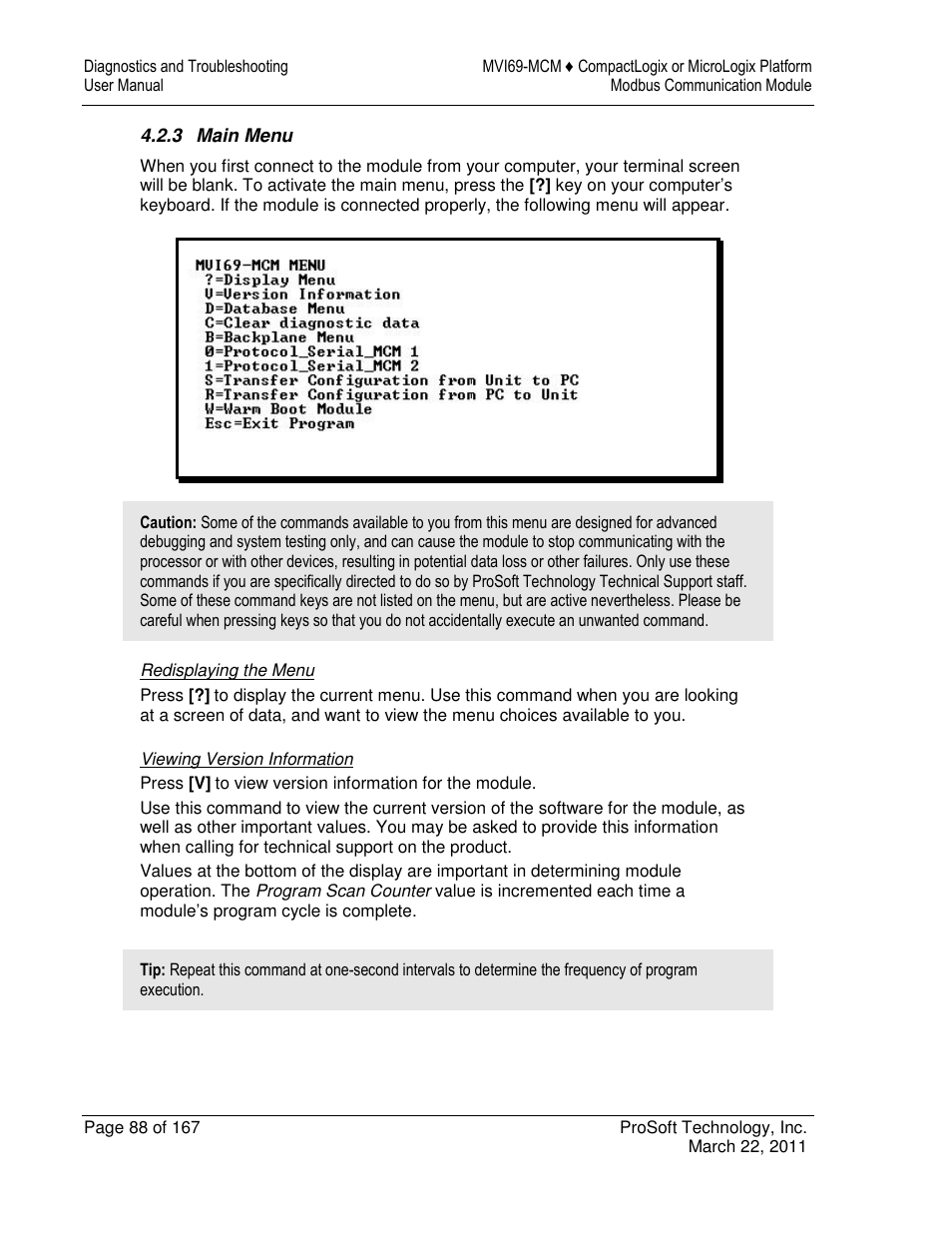 ProSoft Technology MVI69-MCM User Manual | Page 88 / 167