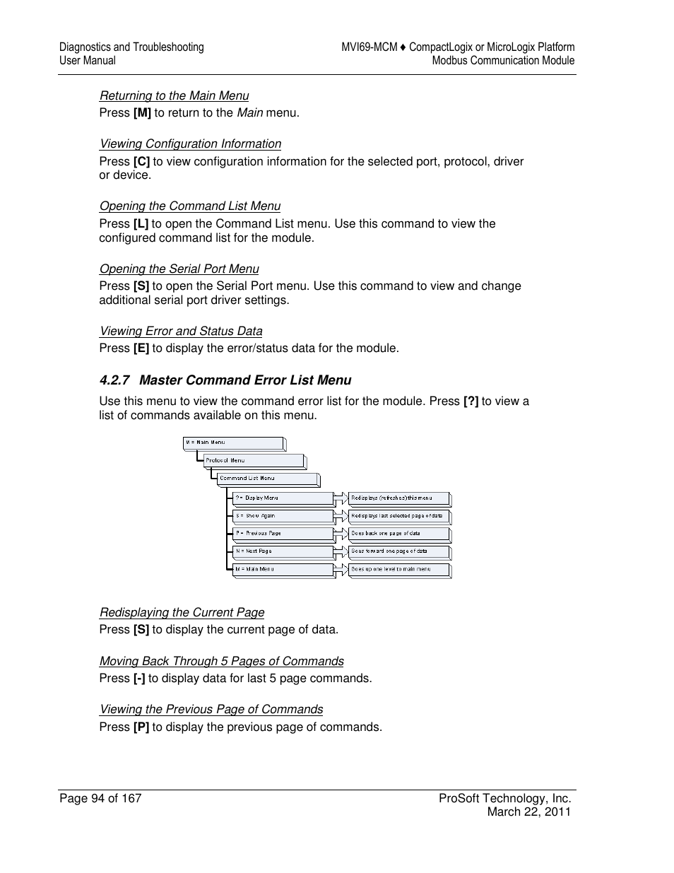 ProSoft Technology MVI69-MCM User Manual | Page 94 / 167