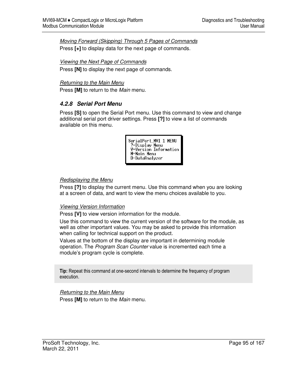 ProSoft Technology MVI69-MCM User Manual | Page 95 / 167