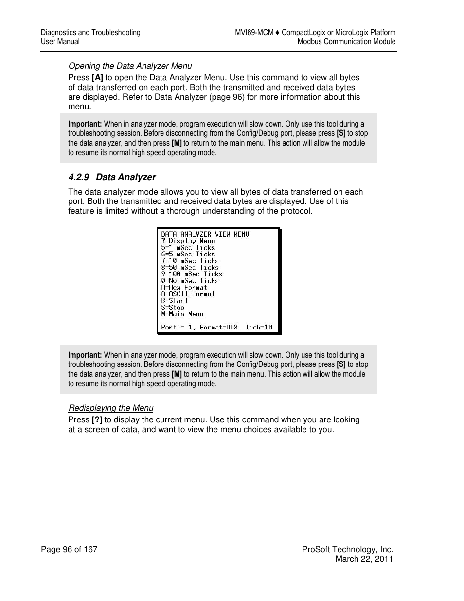 ProSoft Technology MVI69-MCM User Manual | Page 96 / 167